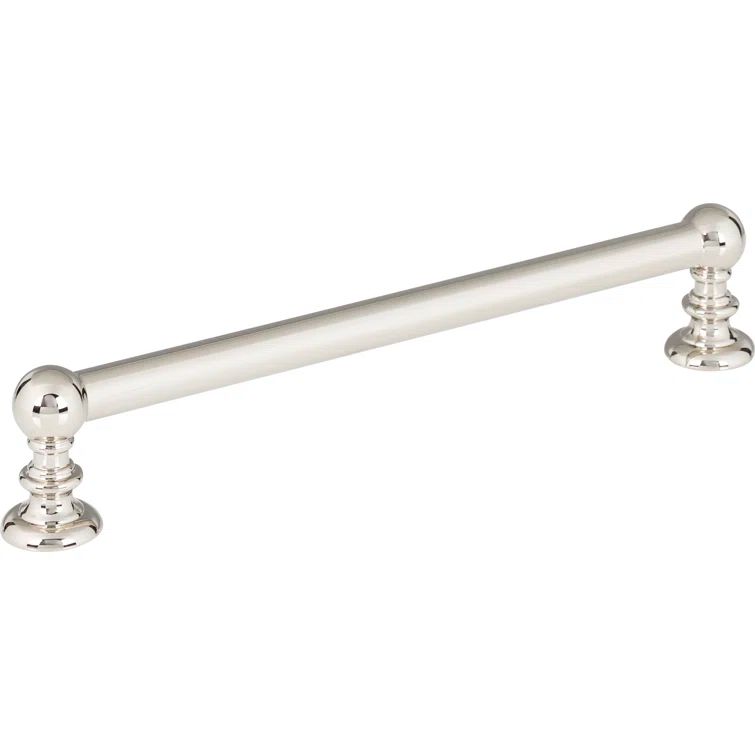 Polished Nickel 7 1/8" Modern Bar Handle with Mounting Hardware