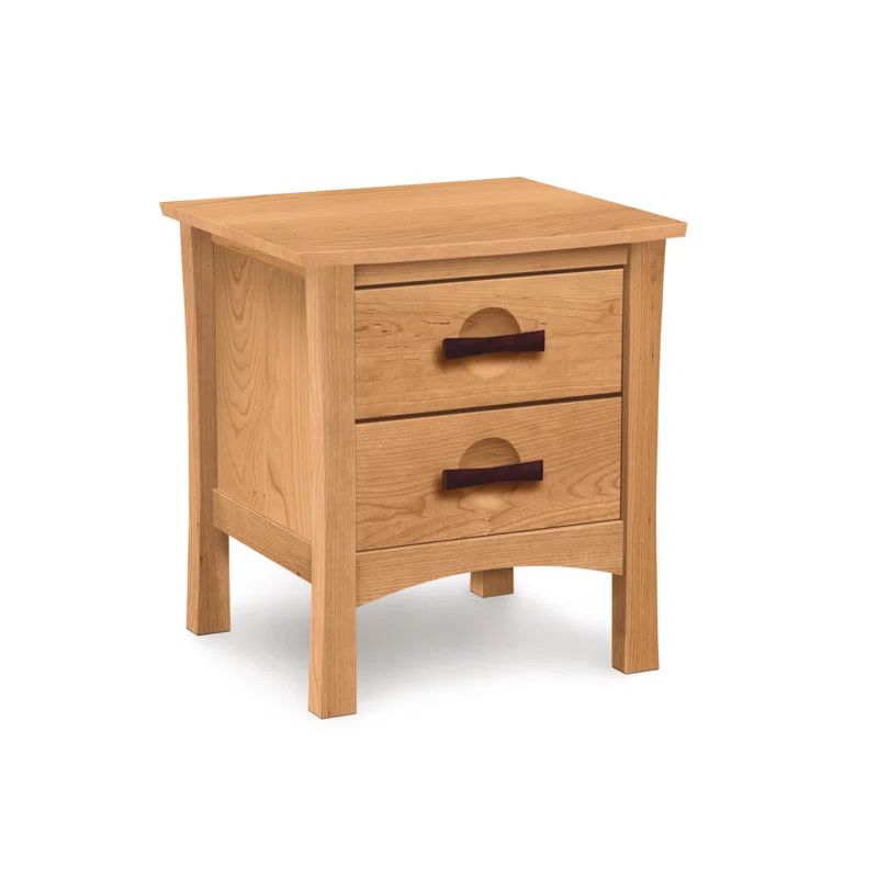 Berkeley Natural Cherry 2-Drawer Solid Wood Nightstand