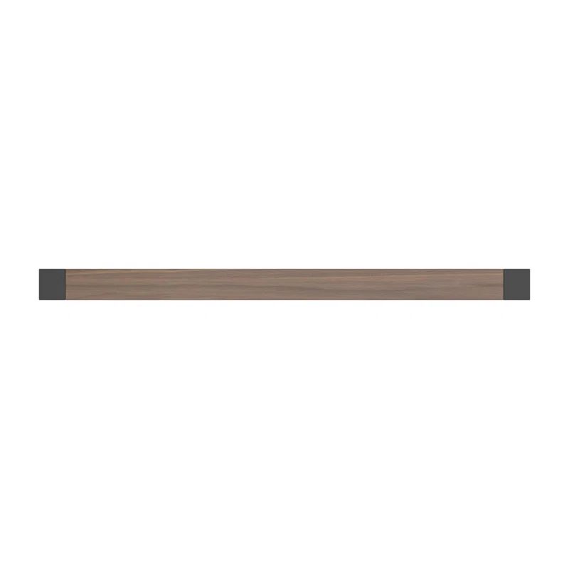 18 Inch Matte Black and Walnut Modern Bar Handle Pull