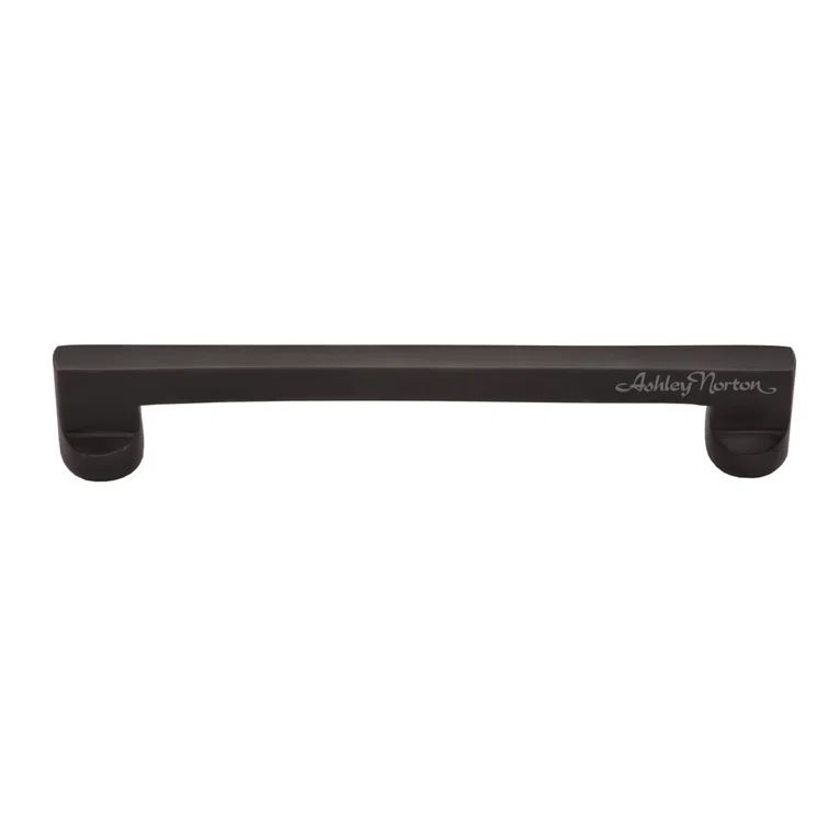 Apollo 6" Flat Black Solid Brass Cabinet Bar Pull