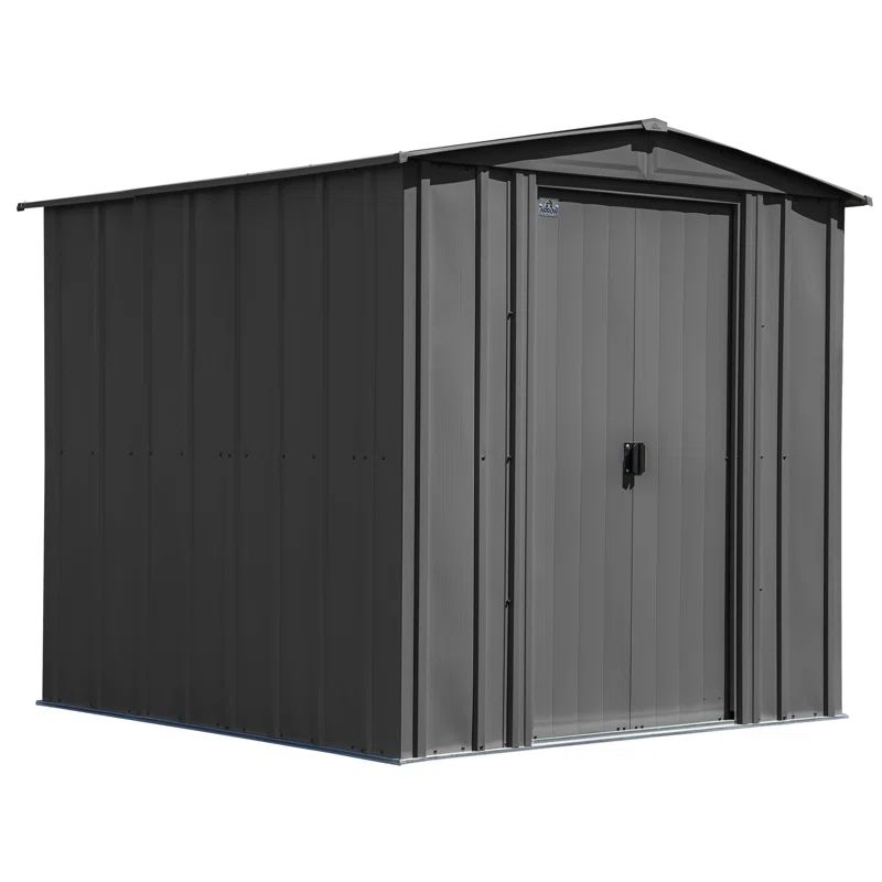 6 ft. x 7 ft. Charcoal Steel Vertical Storage Shed