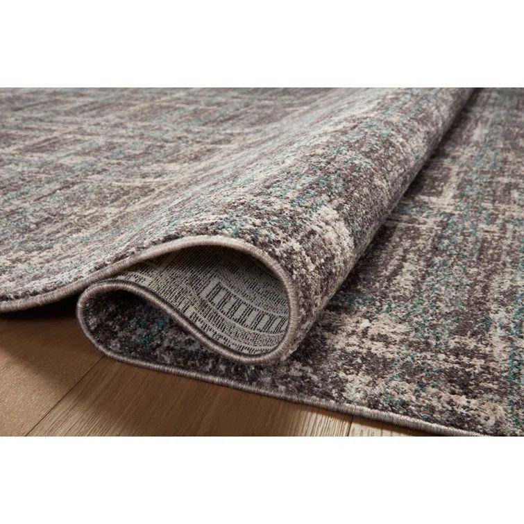 Denim Charcoal Flat Woven Wool Runner Rug 2'-7" x 7'-6"