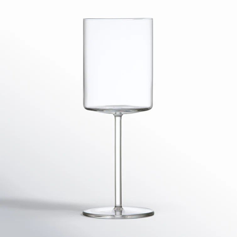 Modo 14.9 oz Clear Titanium Crystal Wine Glass Set