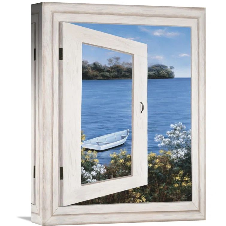 Bay Window Vista Nautical Canvas Print, 16" x 12"