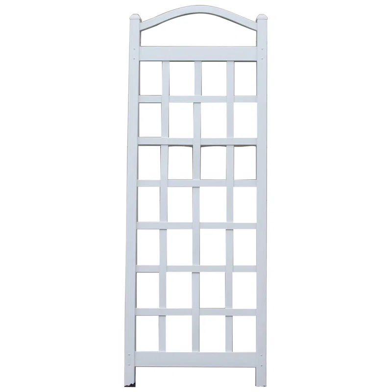 Cambridge White PVC Vinyl Outdoor Garden Trellis, 28 x 75 Inch
