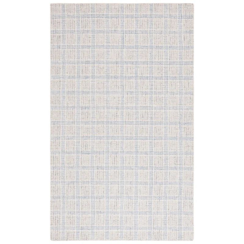 Ivory Hand-Tufted Wool 4' x 6' Rectangular Rug