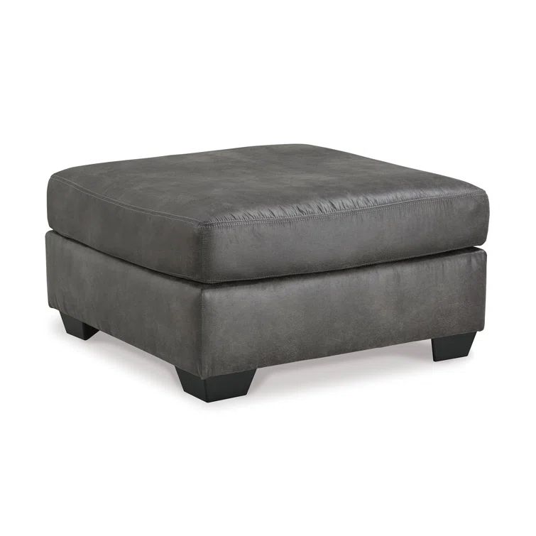 Bladen Traditional Brown Upholstered Ottoman in Polyester Blend