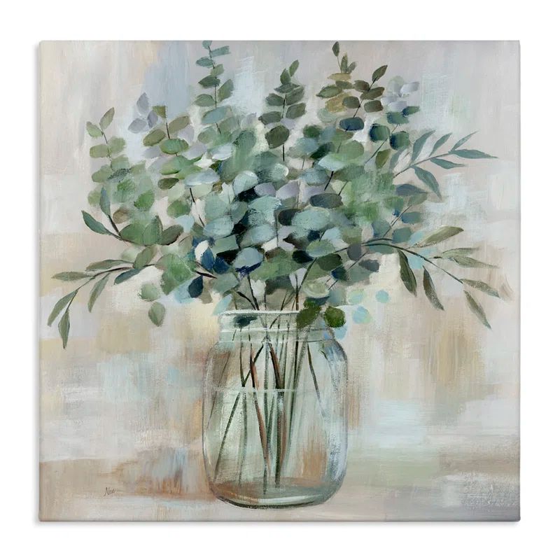 Soothing Eucalyptus Herb Arrangement Canvas Wall Art
