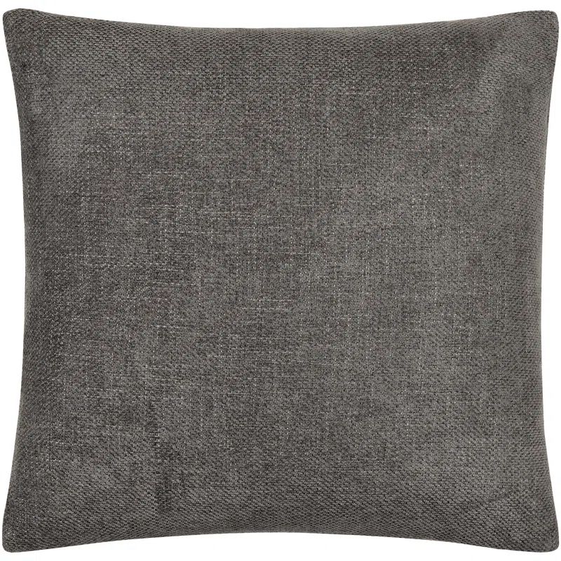 Sajani Gray Polyester Reversible Throw Pillow 20" x 20"