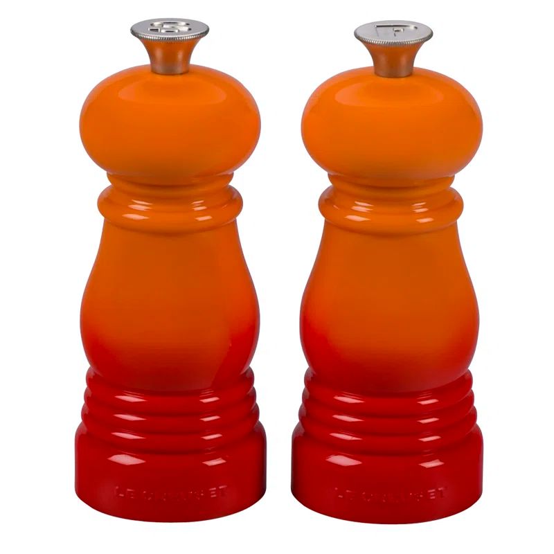 Flame Plastic Petite Salt and Pepper Mill Set, 5" x 2"