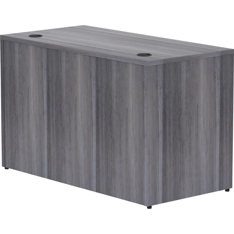 Weathered Charcoal Laminate 48" Rectangular Desk Shell