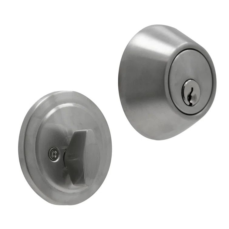 Satin Nickel Single Cylinder Deadbolt Door Lock