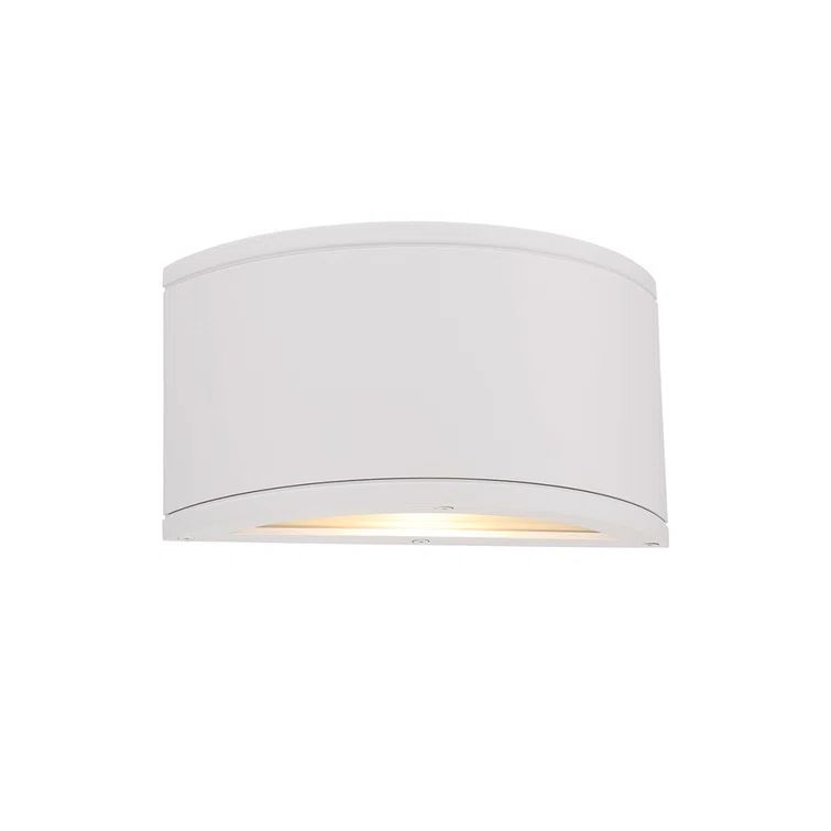 Crescent Minimalist White Aluminum LED Wall Light - Energy Star