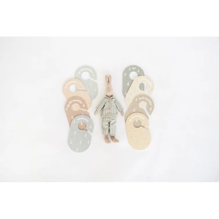 Rabbit Print Polypropylene Baby Closet Dividers Set