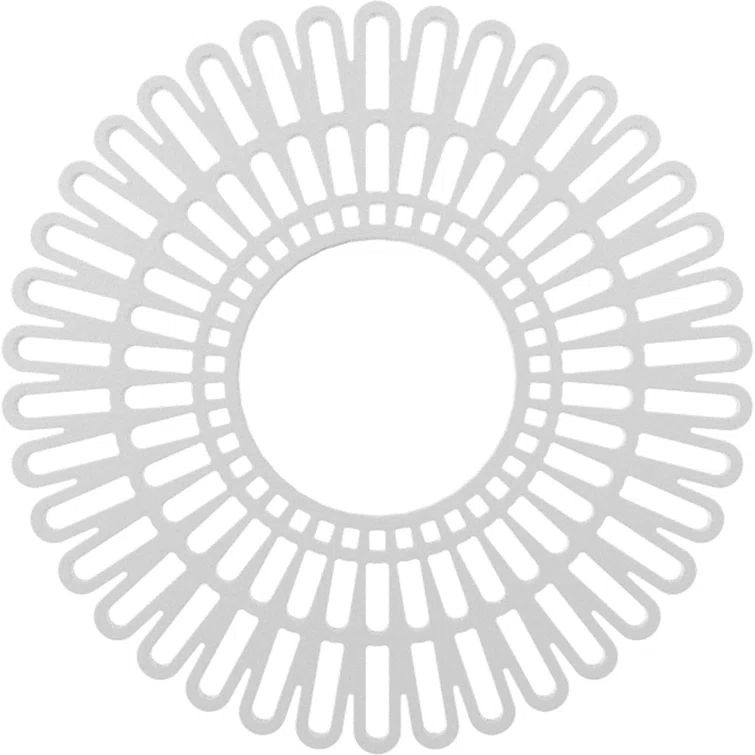 16'' White PVC Pierced Ceiling Medallion