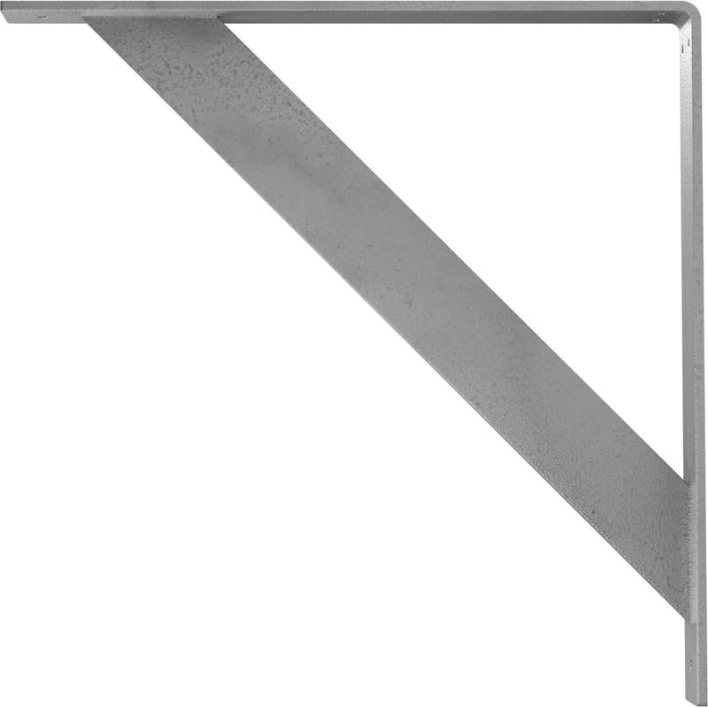 Hammered Gray 18" Steel Bracket for Shelves and Countertops