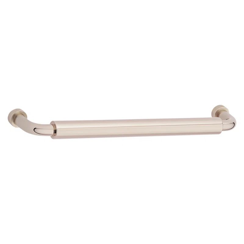 Polished Nickel Transitional Cabinet Pull with Mounting Hardware