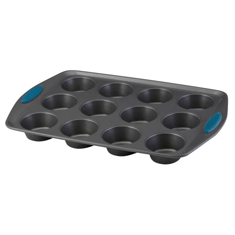 Gray Non-Stick 12-Cup Oven-Safe Muffin and Cupcake Pan