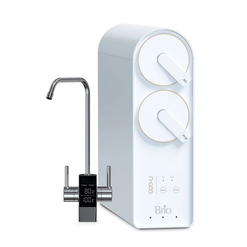 Brio G20-U White Under-Sink Reverse Osmosis Water Filtration System
