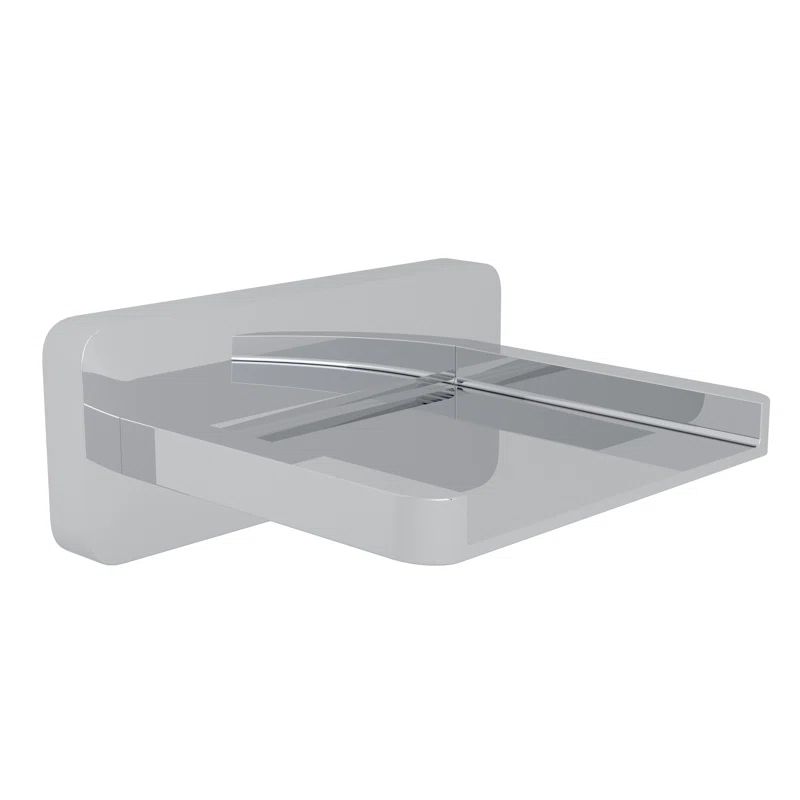 Contemporary Chrome Waterfall Wall-Mounted Tub Spout