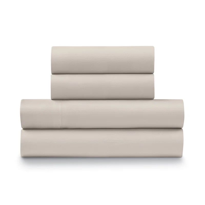 California King Taupe Microfiber Duvet Set with Pillowcases