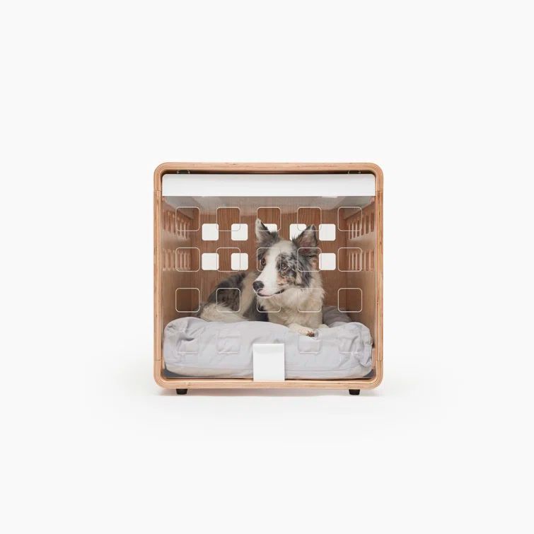 Large Signature Ash Acrylic Gate Pet Crate Table