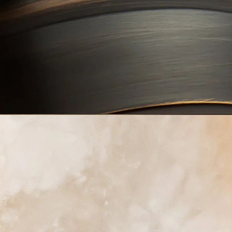 Alonso Urban Bronze and Alabaster LED Pendant Light