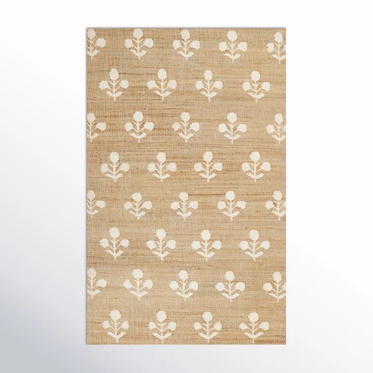 Orchard Handwoven Ivory Jute and Wool 5' x 8' Modern Rug