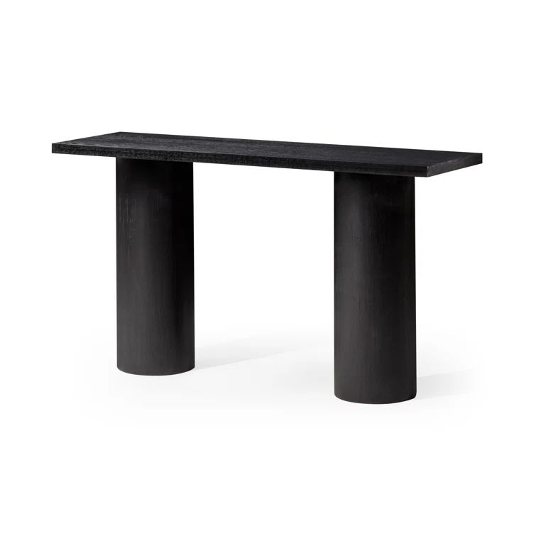 Lana Contemporary Refined Grey Wooden Console Table