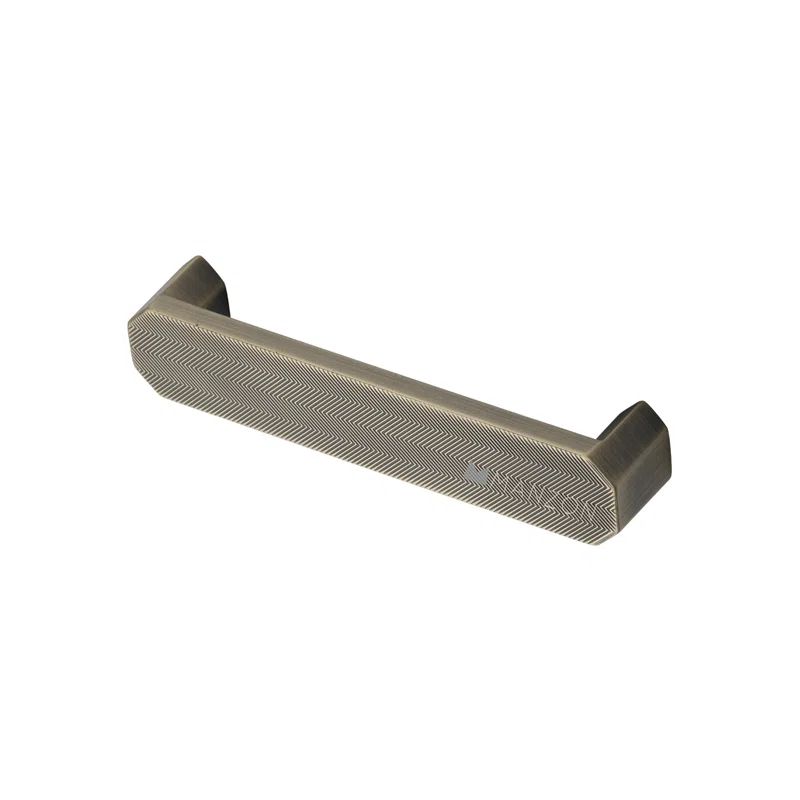 Antiqued Brass Textured Cabinet Pull with Mounting Hardware