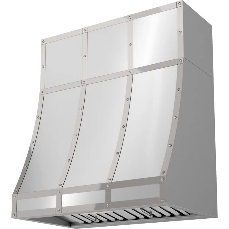 Stainless Steel 36" x 12" Duct Cover for Wall Hood
