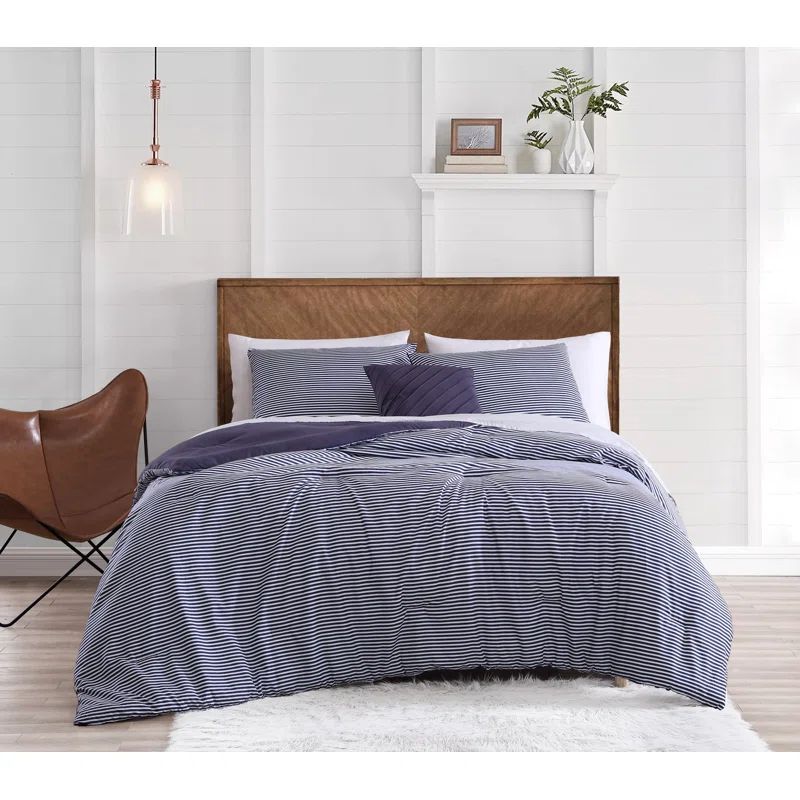 King Gray Microfiber Reversible Comforter Set with Shams