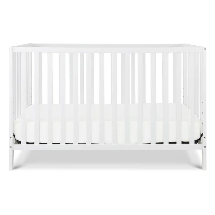 White Pine 4-in-1 Convertible Crib with Fixed Side Rails