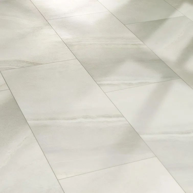 Silver Mink Marble 16'' x 16'' Waterproof Vinyl Tile Flooring