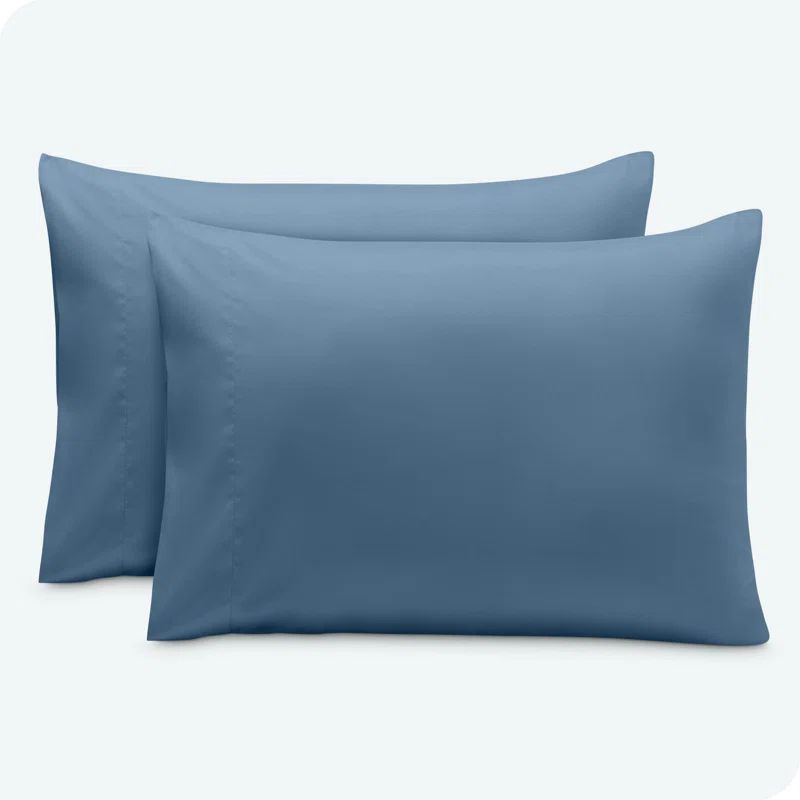Coronet Blue Hypoallergenic Microfiber Queen Pillowcase Set
