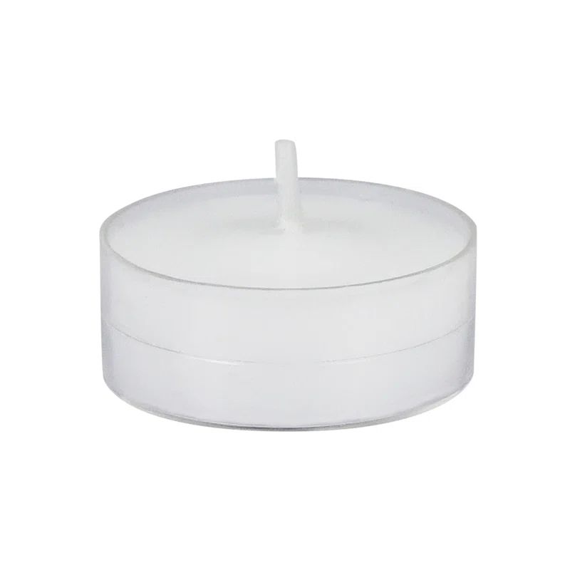 White Unscented Dripless Tealight Candles, Set of 50