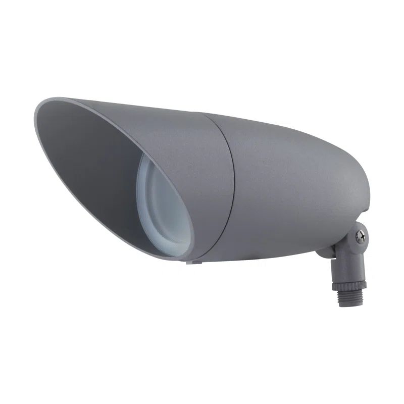 Nuvo 12.2" Light Gray Aluminum LED Landscape Flood Light, 3000K