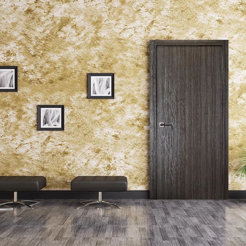 Belldinni Palladio 32x80 Dark Gray Oak Solid Core Flush Door