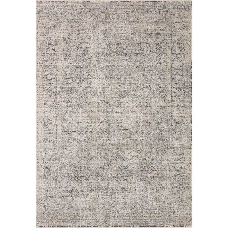 Stone and Mist Wool Synthetic Rectangular Accent Rug 2'-3" x 3'-10"