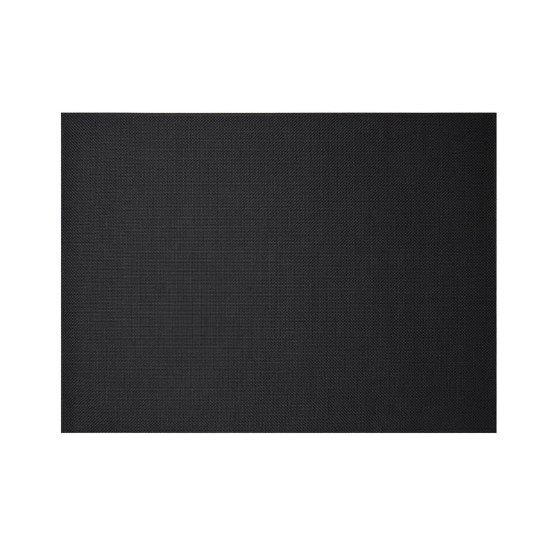 Modern Basketweave Black Rectangular Synthetic Floor Mat - 23"x36"