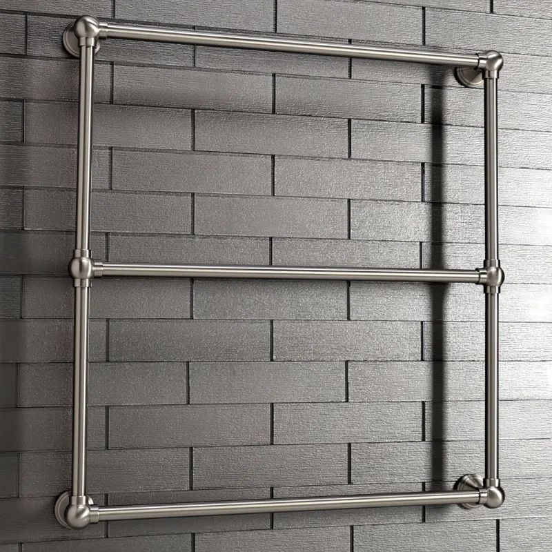 Maximilien 30-Inch Brushed Nickel Wall Mounted 3-Bar Towel Rack