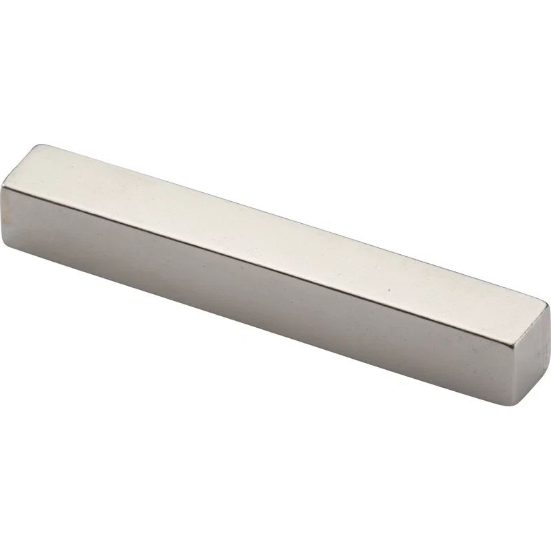 Modern White Bronze Rectangular Cabinet Cup Pull with Mounting Hardware