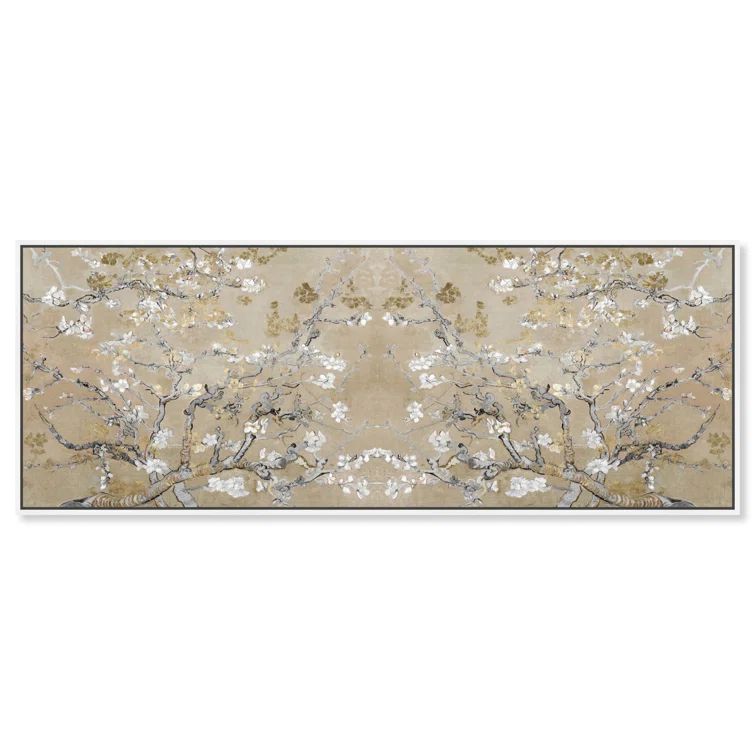 Vincent Van Gogh Gold Blossoms Inspirational Canvas Art, 54" x 20"