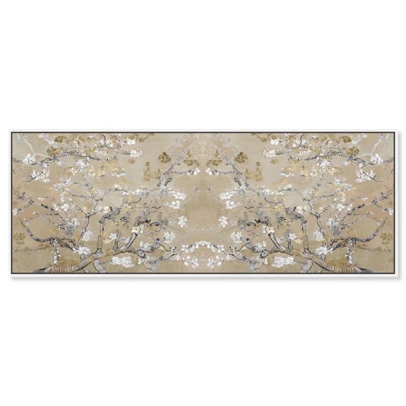 Vincent Van Gogh Gold Blossoms Inspirational Canvas Art, 54" x 20"