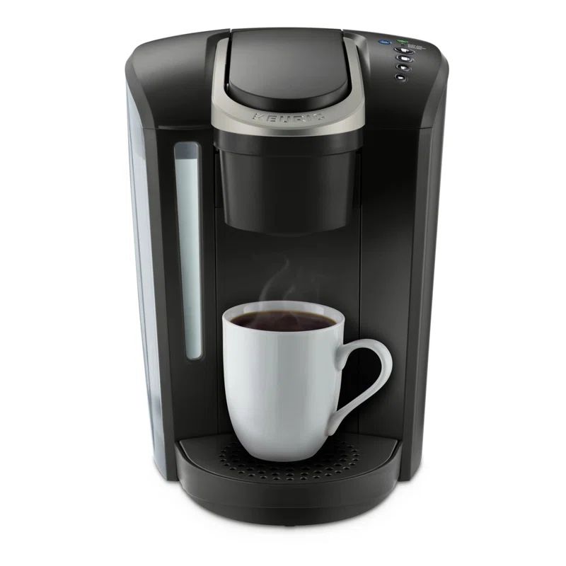 Vintage Red Programmable Drip Coffee Maker with Permanent Filter