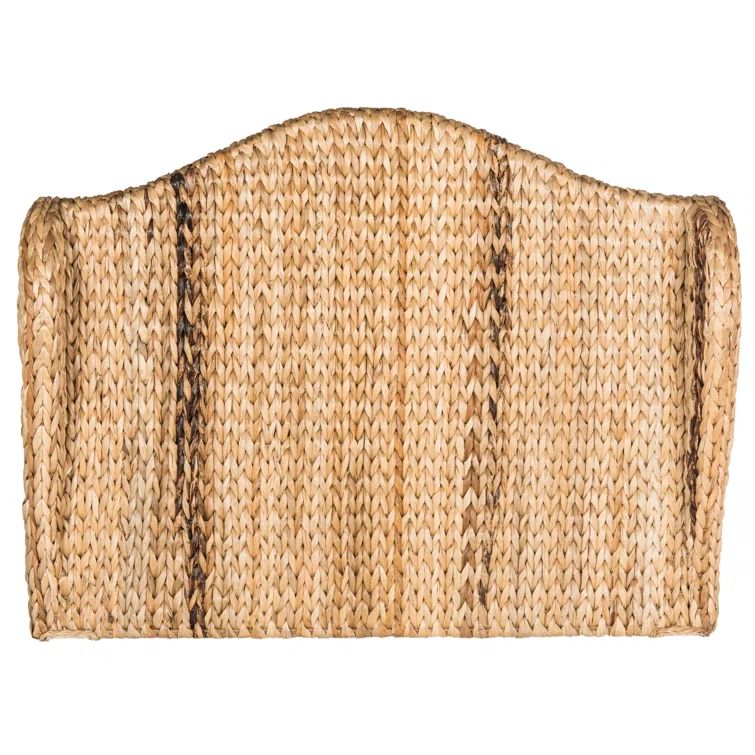 Nadine Transitional Twin Upholstered Headboard in Braided Brown