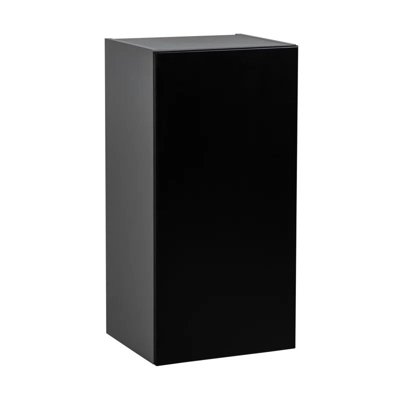 Black Matte Particleboard 21" x 30" Wall Cabinet