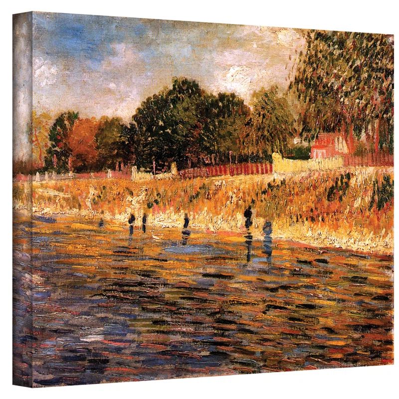 Vincent Van Gogh Banks of The Seine Nature Canvas Art