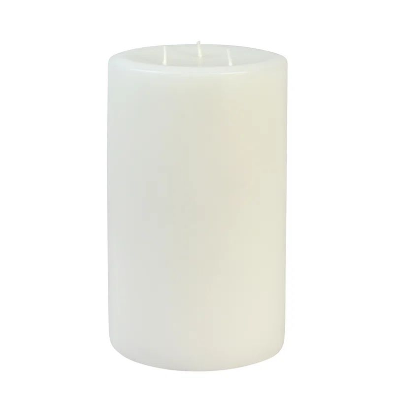White Paraffin Wax 8" Pillar Candle