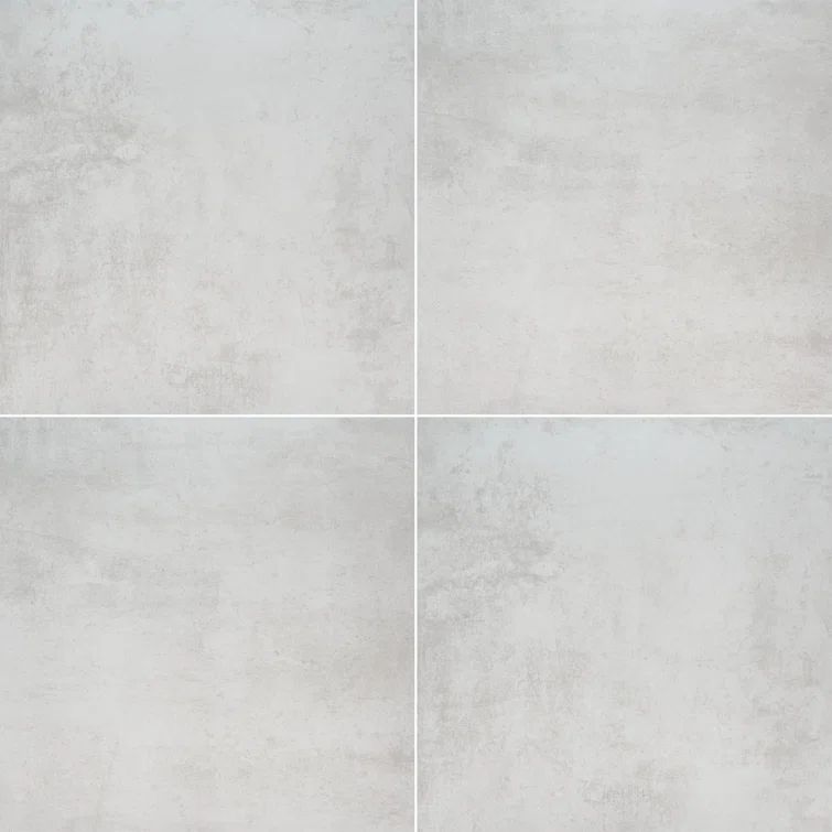 Beton Blanco 24" x 24" Matte Porcelain Paving Stone